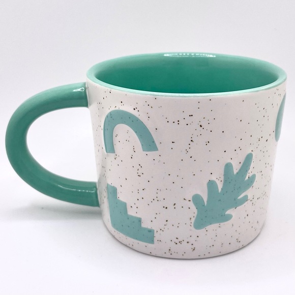 Maven Mint Green and Speckled White Coffee 7oz Coffee Mug - Picture 2 of 5